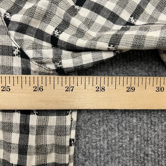 Joe Boxer Shirt Mens Large X Large Black White Plaid Short Sleeve Button Up - Picture 8 of 8